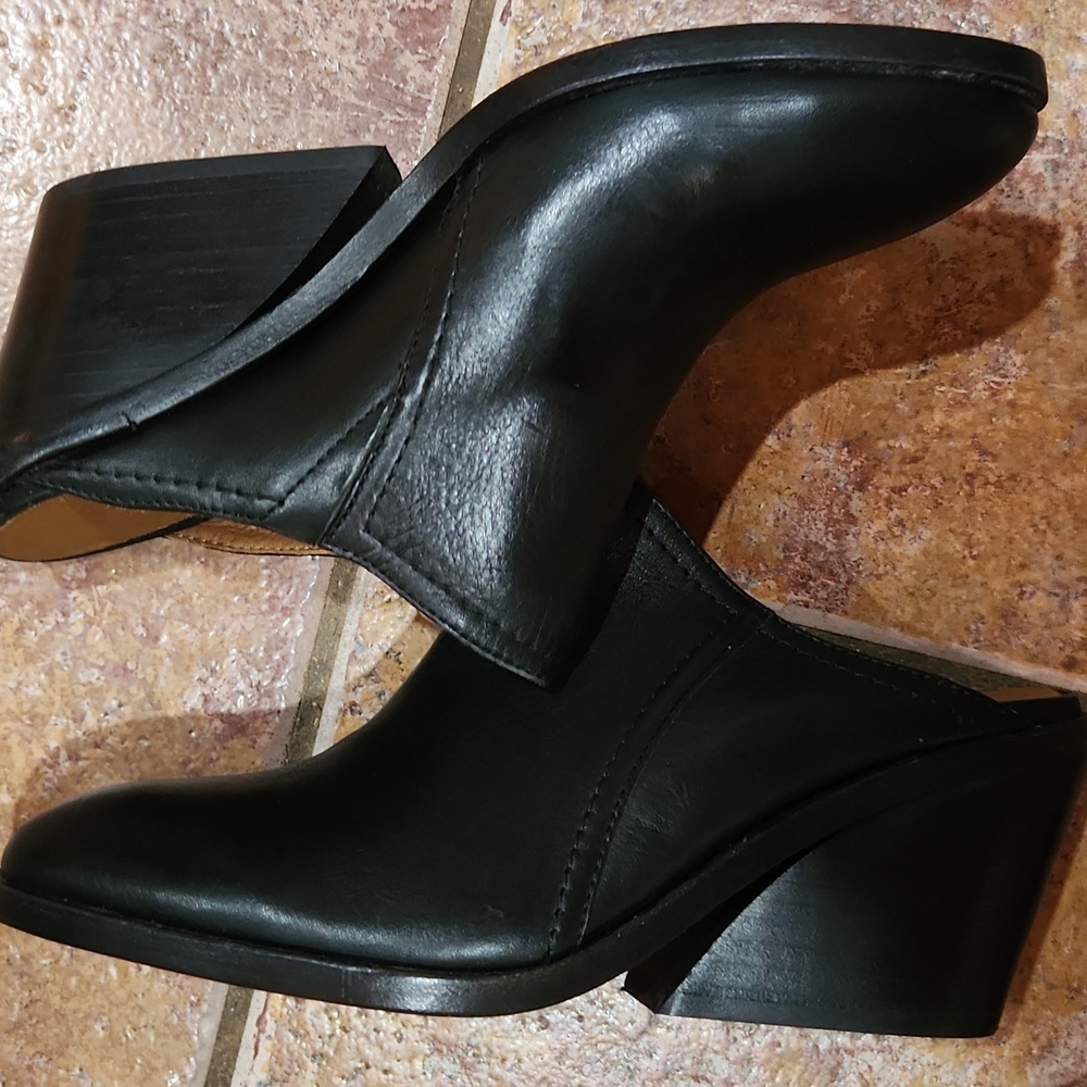 Frye Serena Mules Black Womens Size 8B - Picture 3 of 6